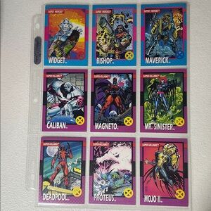 Marvel X-Men Super Heroes and Villains Card Set - Vibrant Collection